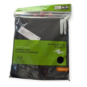 Thermal Pants Long Underwear Black Waffle Long Johns Medium